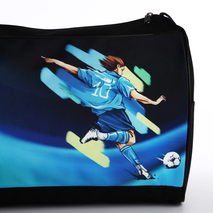 Сумка детская спортивная для мальчика &laquo;Футбол&raquo;, 40х24х21, отд на молнии, чёрный