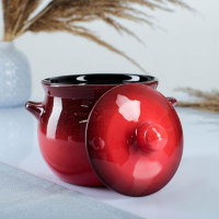 Горшок керамический для запекания "Пиканто" 0,65л / 12,5х11,5см, красный Горшок керамический для запекания "Пиканто" 0,65л / 12,5х11,5см, красный