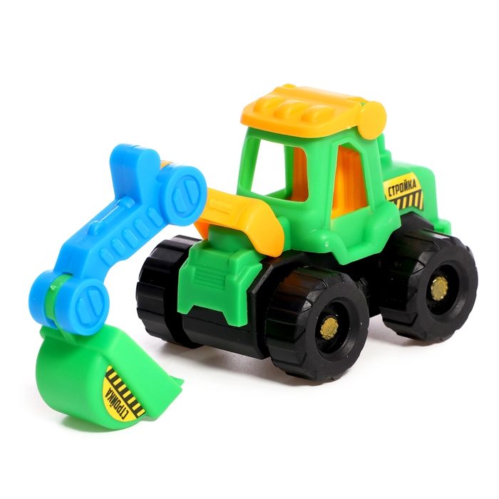 Набор тракторов &laquo;Весёлая стройка&raquo;, инерционные, в наборе 6 шт., цвет МИКС