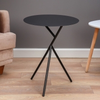 Кофейный столик "Луна" YS-8522, закаленное стекло 45х57 см