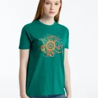Футболка &laquo;Узор&raquo;, зеленая, размер L