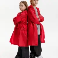 Дождевик детский RainDrop Kids, красный, 10 лет (рост 130-140)