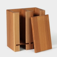 Органайзер для чая и кухонных принадлежностей Adelica, 16,5&times;20&times;10,5 см, бук