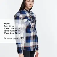 Куртка-рубашка оверсайз унисекс Noah, синяя, размер 3XL/4XL