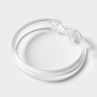 Кольца для штор Доляна, в ванную, 12 шт, d=5,5 см, прозрачные Кольца для штор Доляна, в ванную, 12 шт, d=5,5 см, прозрачные