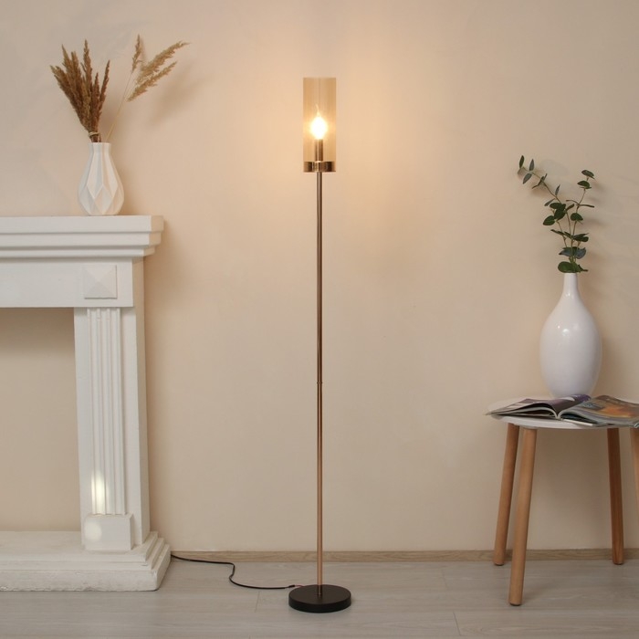 Торшер "Факел" E14 40Вт золото 20х20х145 см