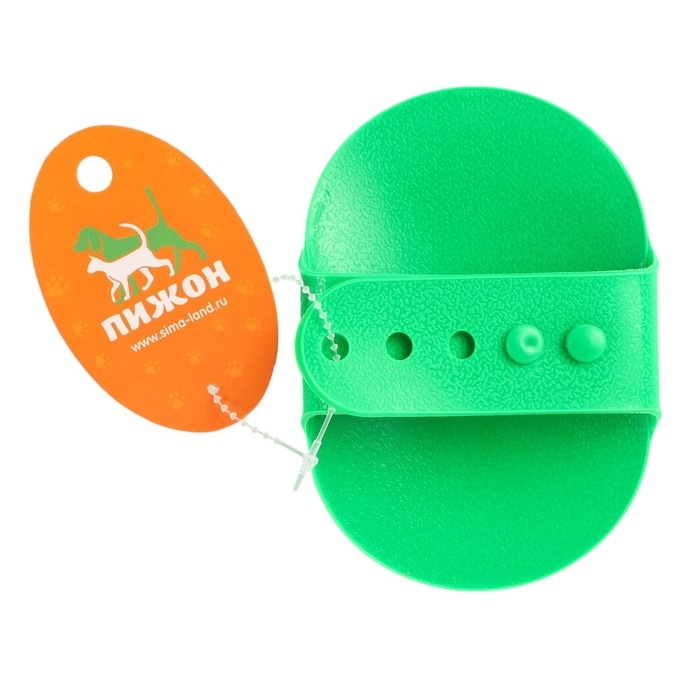 Щётка-наладонник, 12,2 х 8 см, зелёная Щётка-наладонник, 12,2 х 8 см, зелёная