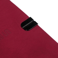 Еженедельник датир 2025г 175х95мм мягк обл иск кож 64л ESCALADA, бл тис, бл 70 г/м&sup2;,красный