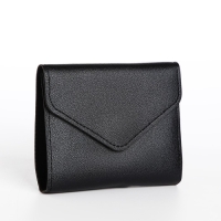 Кошелёк женский на кнопке, цвет чёрный Кошелёк женский на кнопке, цвет чёрный