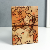 Фотоальбом гармошка 18 складок 34 стороны "Котики" чёрные листы 21х15 см Фотоальбом гармошка 18 складок 34 стороны "Котики" чёрные листы 21х15 см