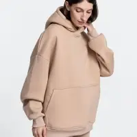 Худи Kulonga Oversize, бежевое (песочное), размер XL/XXL