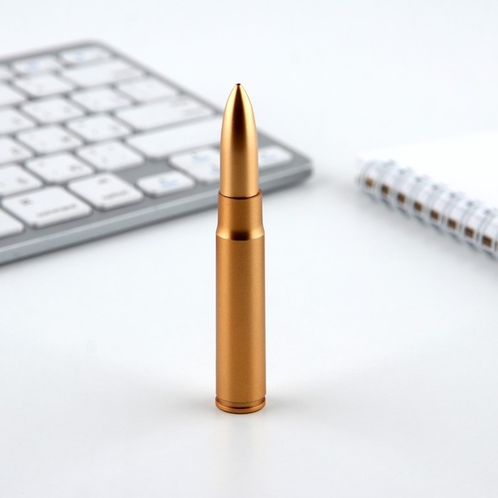 Подарочный набор, блокнот и фигурная ручка &laquo;Настоящий герой, пуля&raquo;