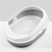 Лоток для кошачьего туалета с сеткой Cosmo (серый) Лоток для кошачьего туалета с сеткой Cosmo (серый)