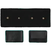 Кошелек Partinico, черный с бирюзовым Кошелек Partinico, черный с бирюзовым