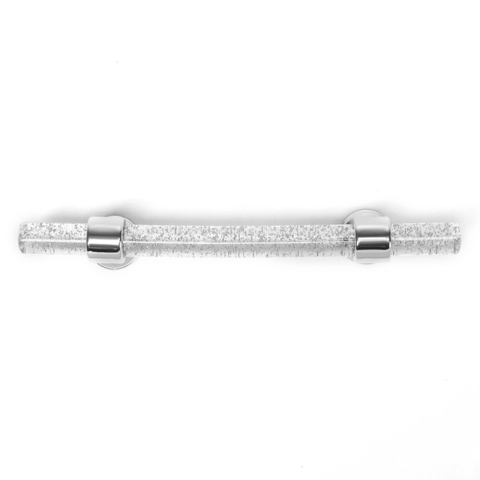 Ручка скоба CAPPIO PK106, м/о 96 мм, D=12 мм, пластик, цвет прозрачный/хром