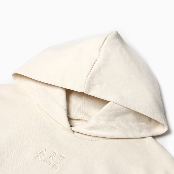 Толстовка для девочки, цвет бежевый, рост 110-116 см