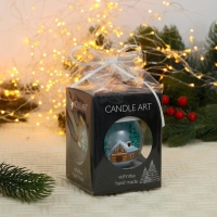 Ёлочный шар d-8 см "Зимняя деревушка" ручная роспись, микс Ёлочный шар d-8 см "Зимняя деревушка" ручная роспись, микс