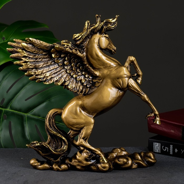 Фигура Фигура "Пегас" темное золото, 25х17х28см