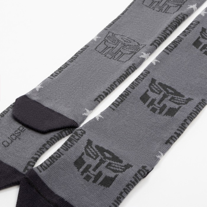 Колготки детские "Transformers", рост 104-110 см, цвет серый