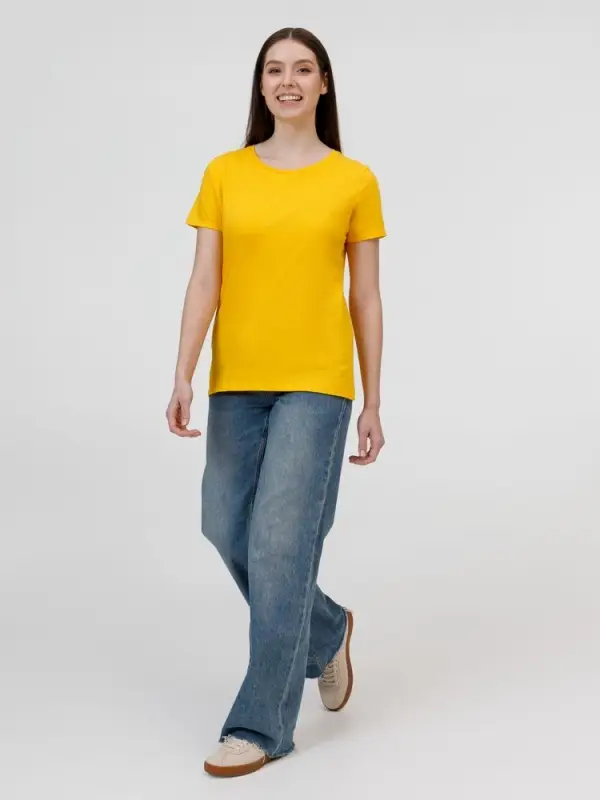 Футболка E190 женская желтая, размер XS