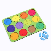 Круги Никитина &laquo;Круги&raquo; дроби, 2 уровень, 12 шт