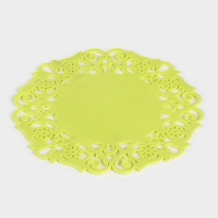 Подставка под горячее «Чаепитие», 19 см, цвет жёлтый Подставка под горячее «Чаепитие», 19 см, цвет жёлтый