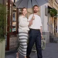 Зонт-трость Domelike, серый