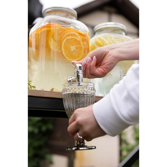 Набор бокалов из стекла Magistro «Босфор», 250 мл, 6 шт, цвет градиент серебро Набор бокалов из стекла Magistro «Босфор», 250 мл, 6 шт, цвет градиент серебро