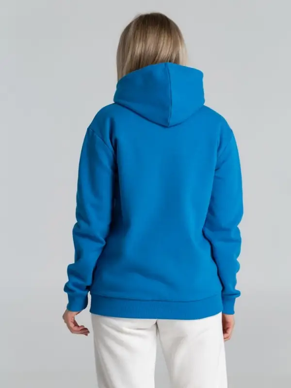 Толстовка на молнии с капюшоном Siverga Heavy 2.0, бирюзовая, размер XS