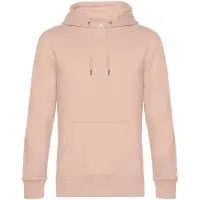 Толстовка с капюшоном унисекс King, розовая, размер XS