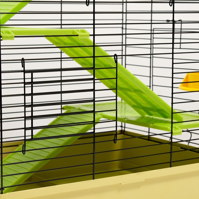 Клетка Клетка "Маргаритка 3" для шиншиллы, дегу, 50 х 40 х 65 см, микс цветов