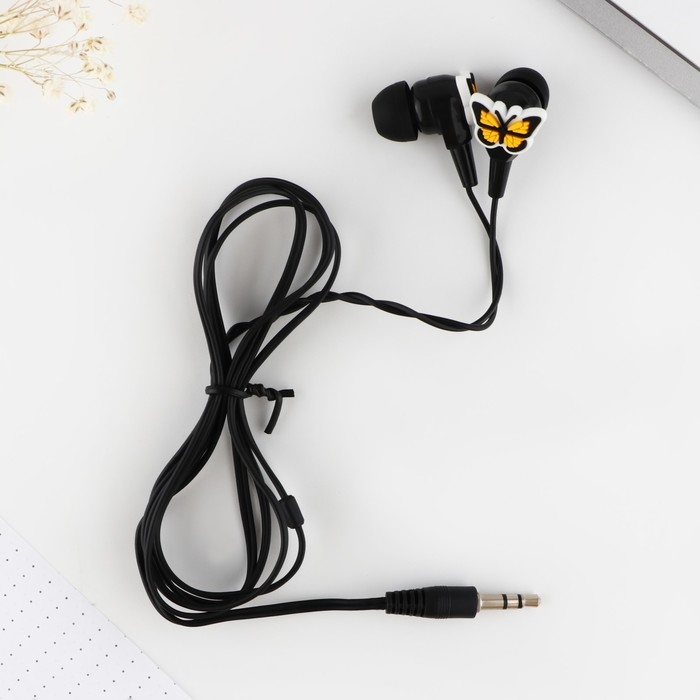 Наушники проводные &laquo;Бабочки&raquo;, мод. VBT 1.29, 120 см
