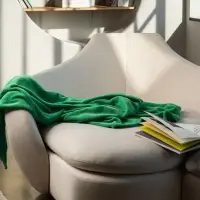 Плед Plush, зеленый Плед Plush, зеленый