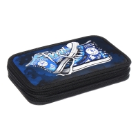 Пенал 2 секции, 125 х 205 х 40 мм, Calligrata 30П26/2 "Кеды", ламинированный картон Пенал 2 секции, 125 х 205 х 40 мм, Calligrata 30П26/2 "Кеды", ламинированный картон