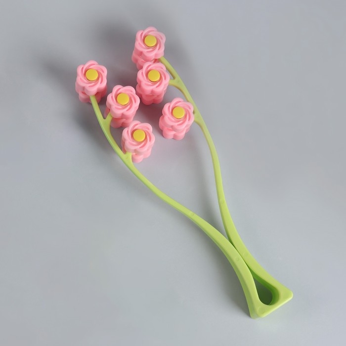 Массажёр для лица «Букет», 22,5 × 6,5 × 3,5 см, 12 роликов, цвет МИКС Массажёр для лица «Букет», 22,5 × 6,5 × 3,5 см, 12 роликов, цвет МИКС