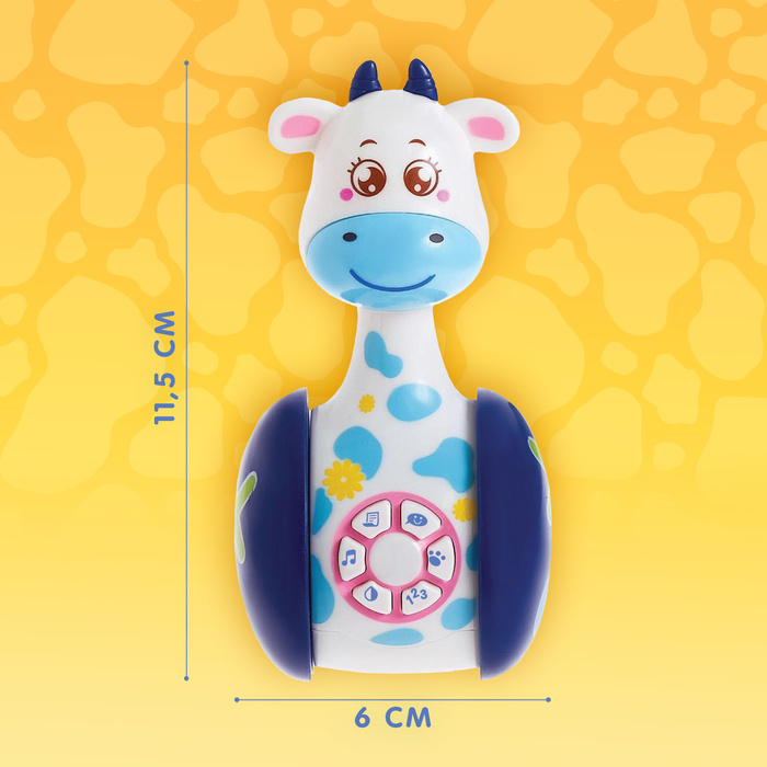 Развивающая игрушка «Музыкальная неваляшка: Коровка Муму», звук, свет Развивающая игрушка «Музыкальная неваляшка: Коровка Муму», звук, свет