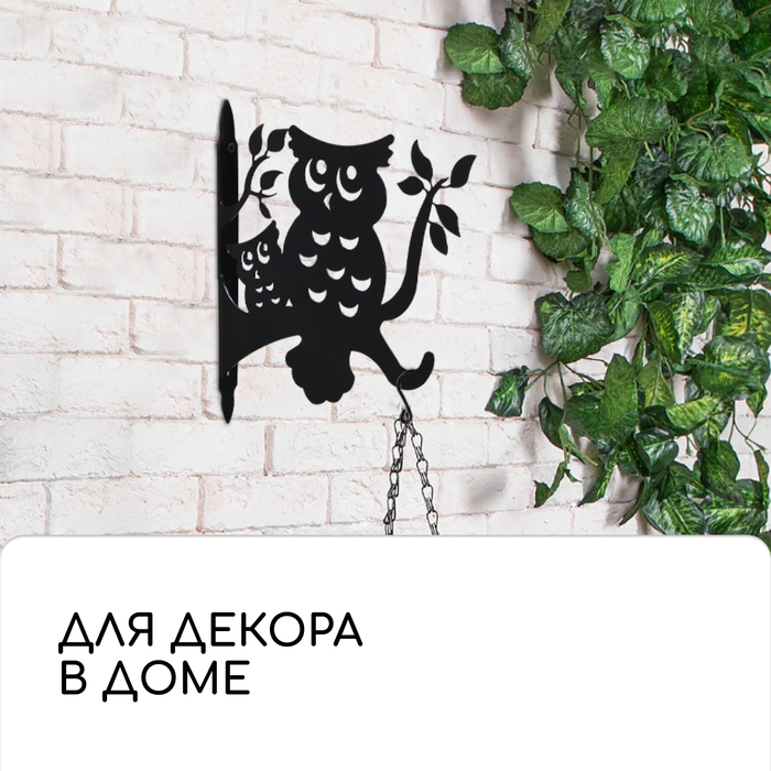 Кронштейн для кашпо, 25 см, &laquo;Сова&raquo;, Greengo