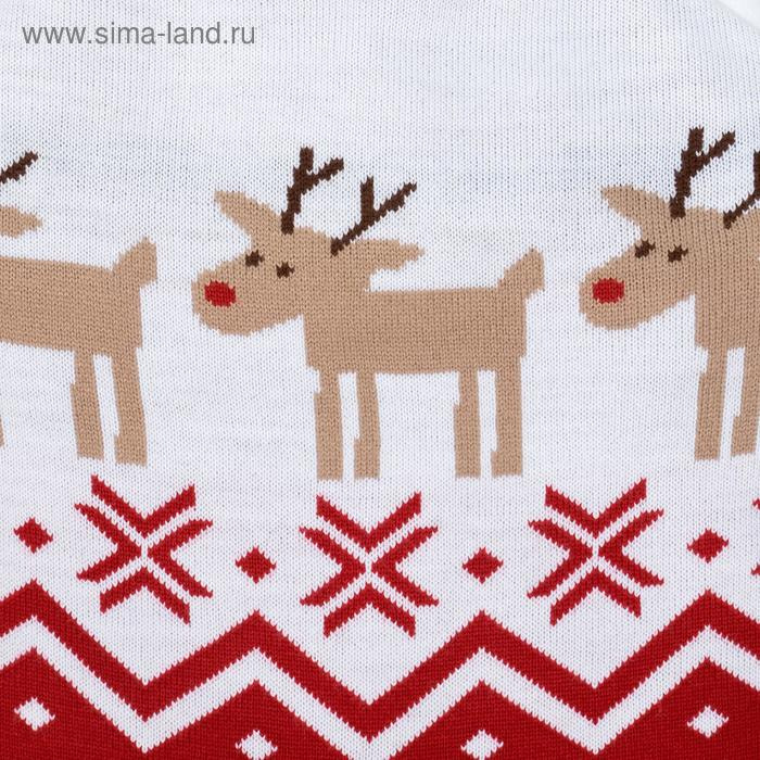 Комбинезон вязаный Крошка Я &laquo;Оленята&raquo;, рост 74 см