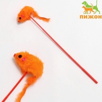 Дразнилка "Мышь на палочке", красная Дразнилка "Мышь на палочке", красная