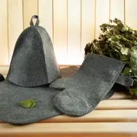 Набор для бани &laquo;Парилка&raquo;, серый