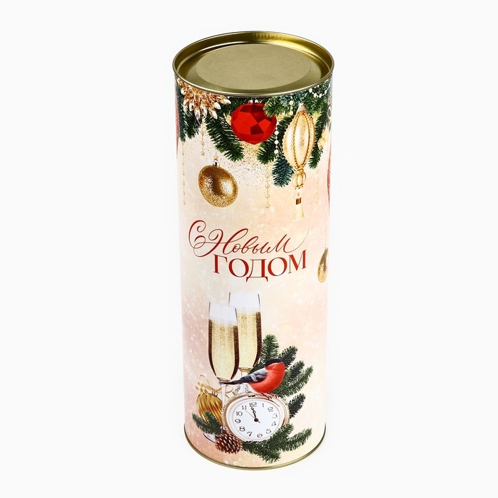 Тубус под бутылку &laquo;С Новым годом&raquo;, 34.5 х 12.5 х 12.5 см