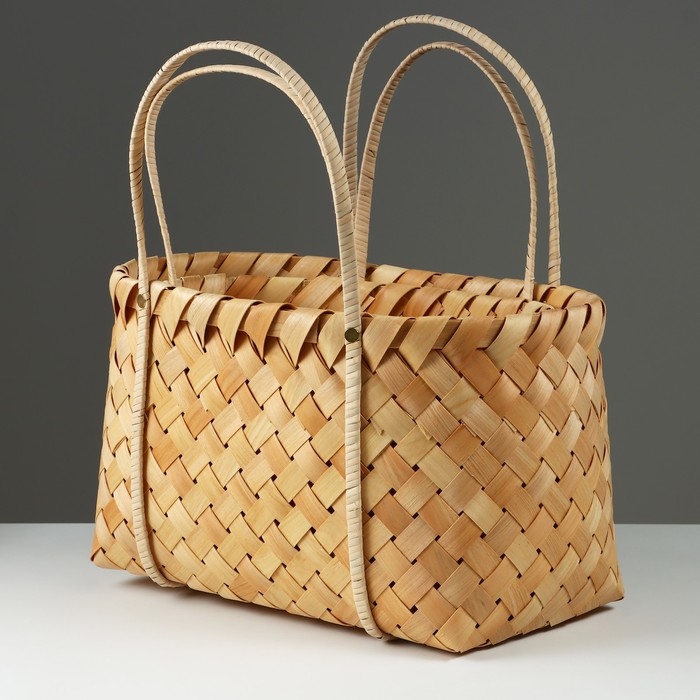 Набор корзин плетеных, 40x26xH24/45 см, 33x21xH23/41 см, 2 шт, секвойя Набор корзин плетеных, 40x26xH24/45 см, 33x21xH23/41 см, 2 шт, секвойя