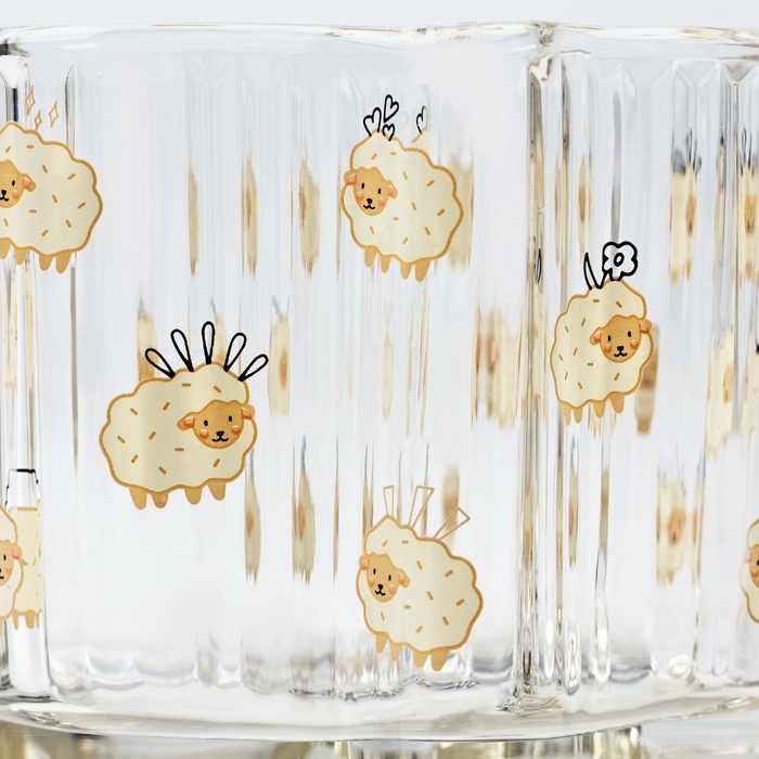 Кружка стеклянная Дорого внимание «Барашки», 260 мл Кружка стеклянная Дорого внимание «Барашки», 260 мл