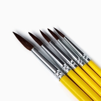 Кисть для рисования набор 5 шт. пони круглые № 1,2,3,4,5 «Климт» Кисть для рисования набор 5 шт. пони круглые № 1,2,3,4,5 «Климт»