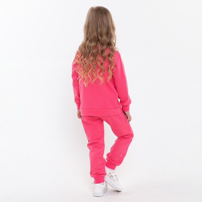 Костюм (джемпер, брюки) детский НАЧЁС, цвет фуксия, рост 122 см