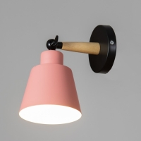 Бра "Алеста" Е27 40Вт розовый 12х10х23 см Бра "Алеста" Е27 40Вт розовый 12х10х23 см