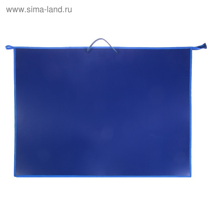 Папка для чертежей и рисунков А1, 900 х 655 х 50 мм, с ручками, пластиковая, молния сверху, тёмно-синяя Папка для чертежей и рисунков А1, 900 х 655 х 50 мм, с ручками, пластиковая, молния сверху, тёмно-синяя