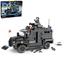Конструктор спецназ «Фургон с пулеметом», 487 деталей Конструктор спецназ «Фургон с пулеметом», 487 деталей