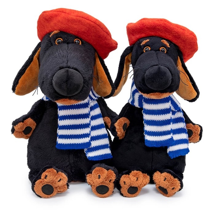 Мягкая игрушка «Ваксон в берете и шарфе», 25 см Мягкая игрушка «Ваксон в берете и шарфе», 25 см