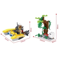 Конструктор Джунгли &laquo;Катер&raquo;, 130 деталей